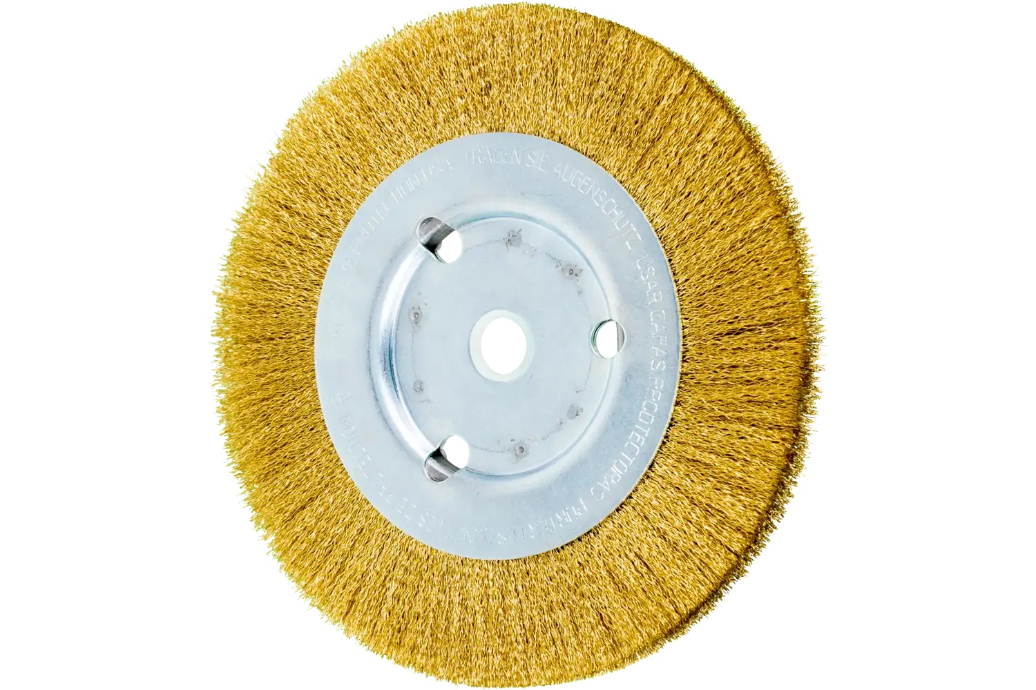 Picture of Pferd Crimped Wire Wheel Brush 6" Dia Narrow Face .008 Stainless Steel 5/8-1/2" Arbor